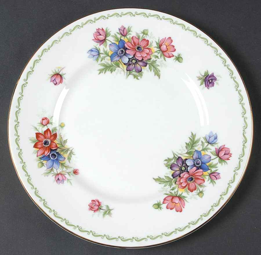 Special Flowers (No Month, Smooth, No Rib) Salad Plate by Rosina-Queens-1