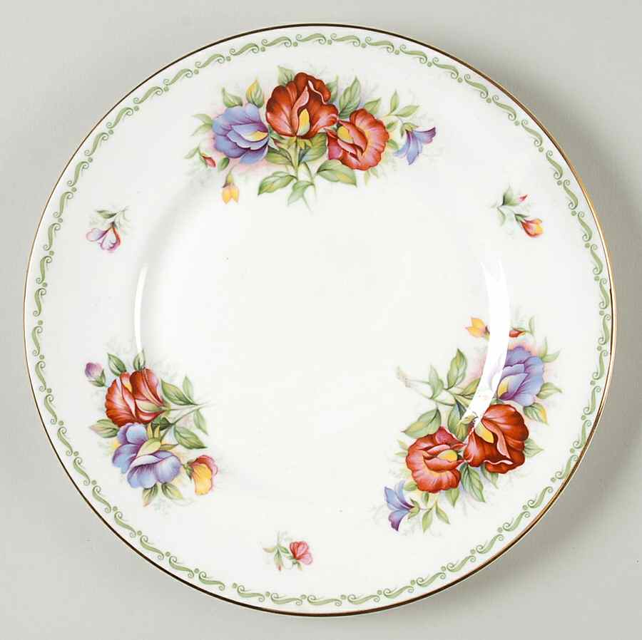 Special Flowers (No Month, Smooth, No Rib) Salad Plate by Rosina-Queens-1