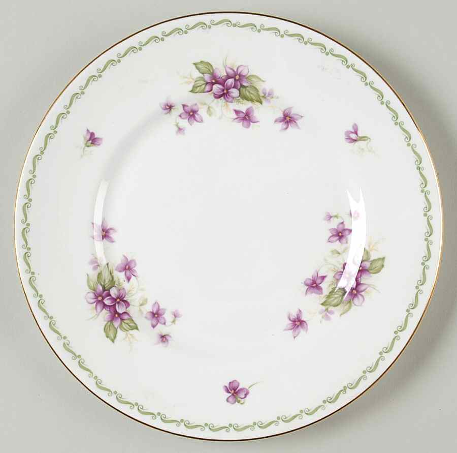 Special Flowers (No Month, Smooth, No Rib) Salad Plate by Rosina-Queens-1