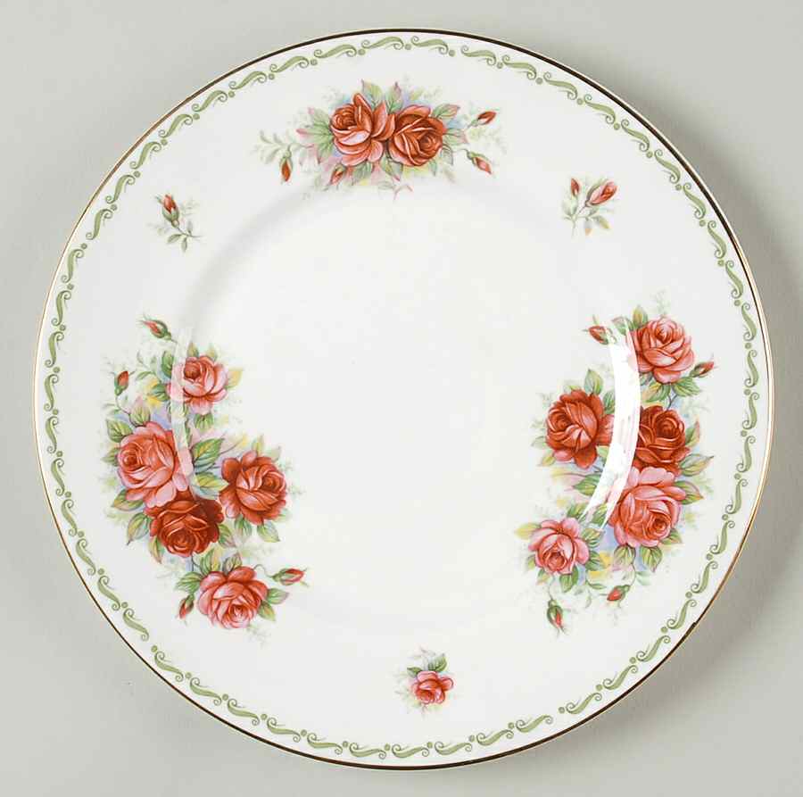 Special Flowers (No Month, Smooth, No Rib) Salad Plate by Rosina-Queens-1