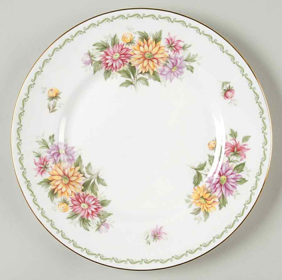 Special Flowers (No Month, Smooth, No Rib) Salad Plate by Rosina-Queens-1