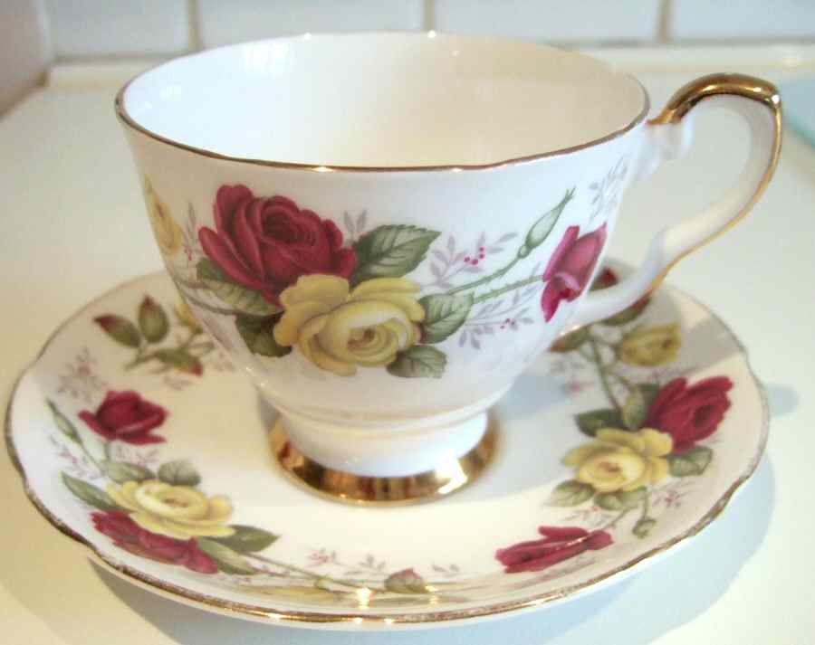 Summer Day Footed Cup & Saucer Set by Royal Stafford-1