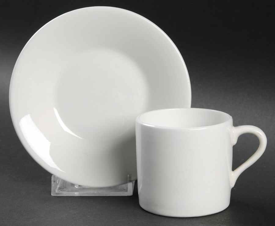 RIA76 Flat Demitasse Cup & Saucer Set by Rosina-Queens-1