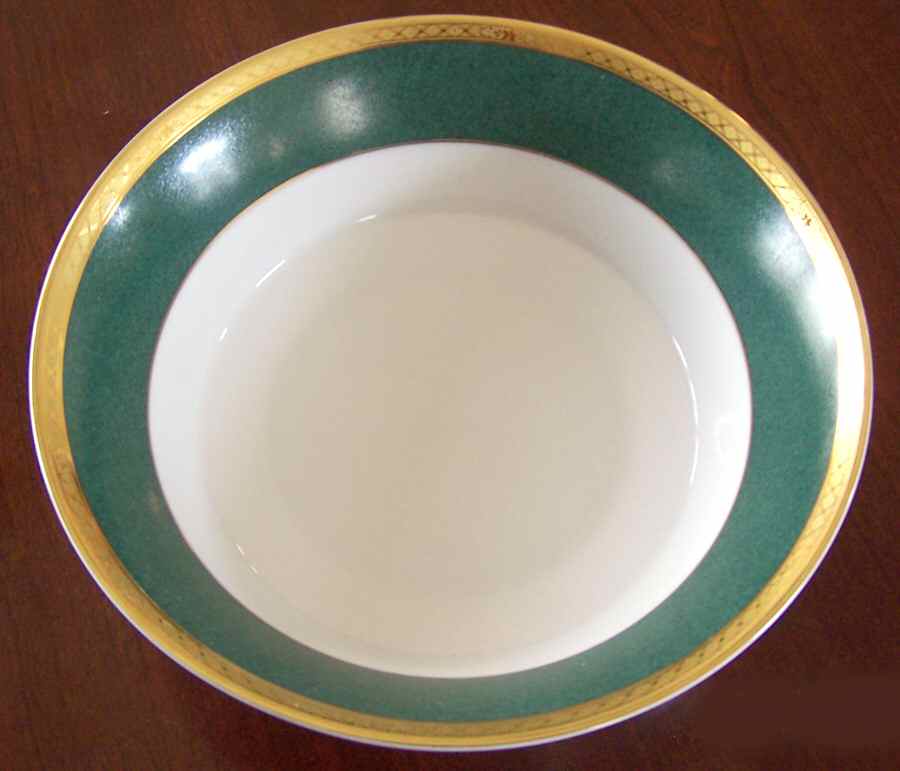 Marble Green 9" Round Vegetable Bowl by Royale (France)-1