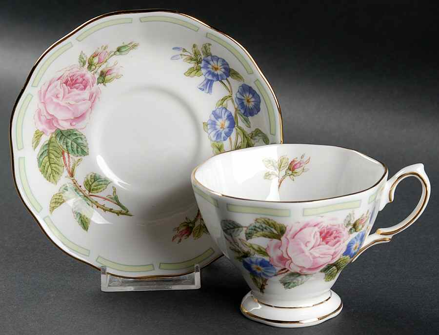 Botanical Teas Footed Cup & Saucer Set by Royal Albert-1