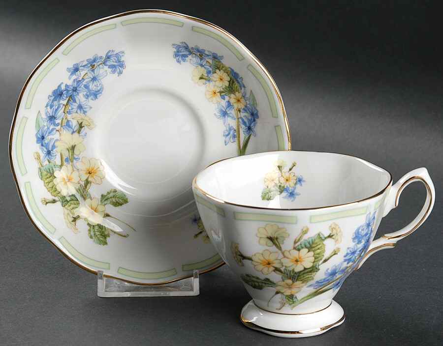 Botanical Teas Footed Cup & Saucer Set by Royal Albert-1