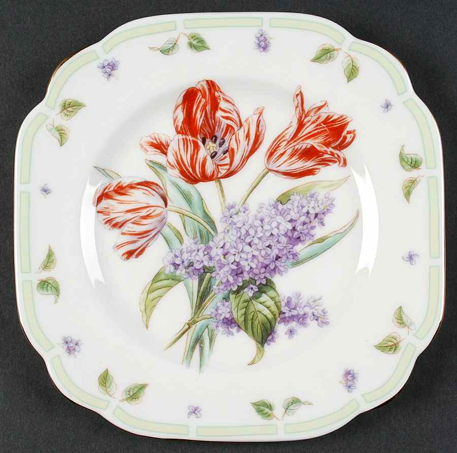 Botanical Teas Square Salad Plate by Royal Albert-1