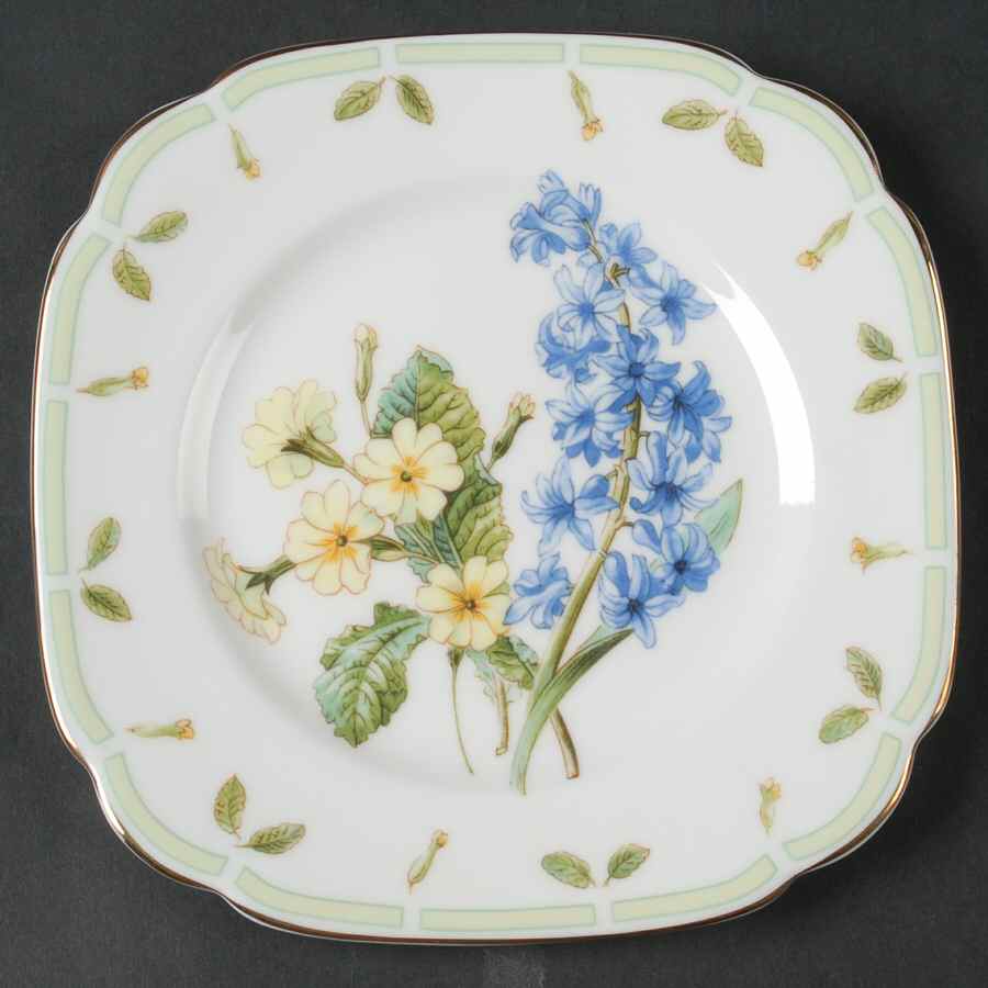 Botanical Teas Square Bread & Butter Plate by Royal Albert-1