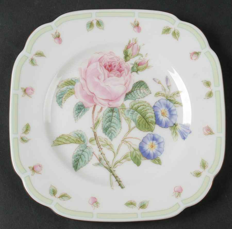 Botanical Teas Square Bread & Butter Plate by Royal Albert-1