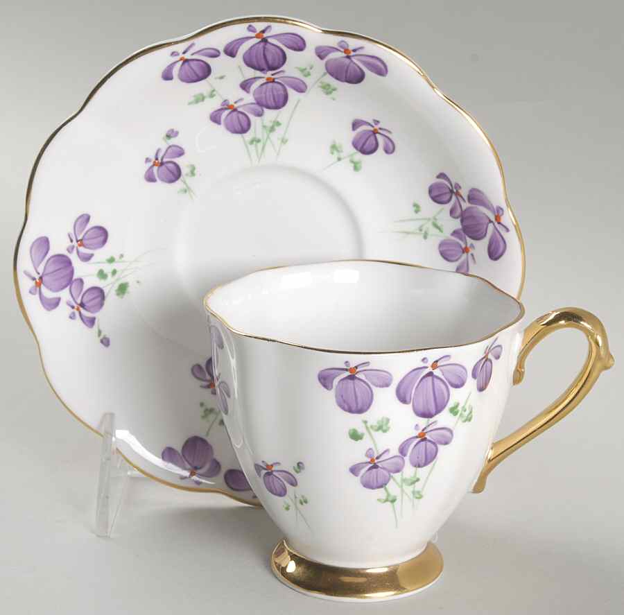 1031 Footed Cup & Saucer Set by Royal Standard-1