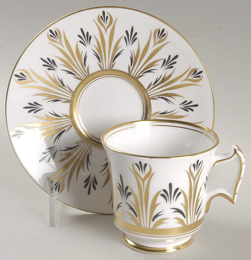 753a Footed Cup & Saucer Set by Royal Chelsea-1