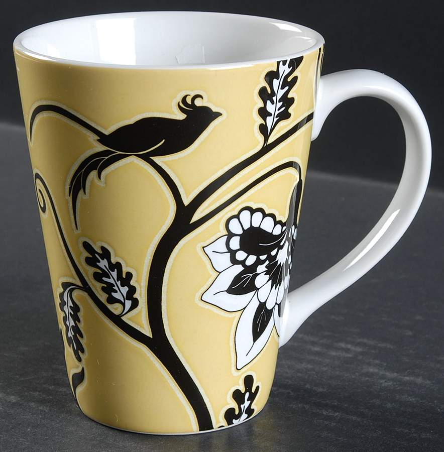 Songbird Yellow and Black Mug by Roscher & Co-1