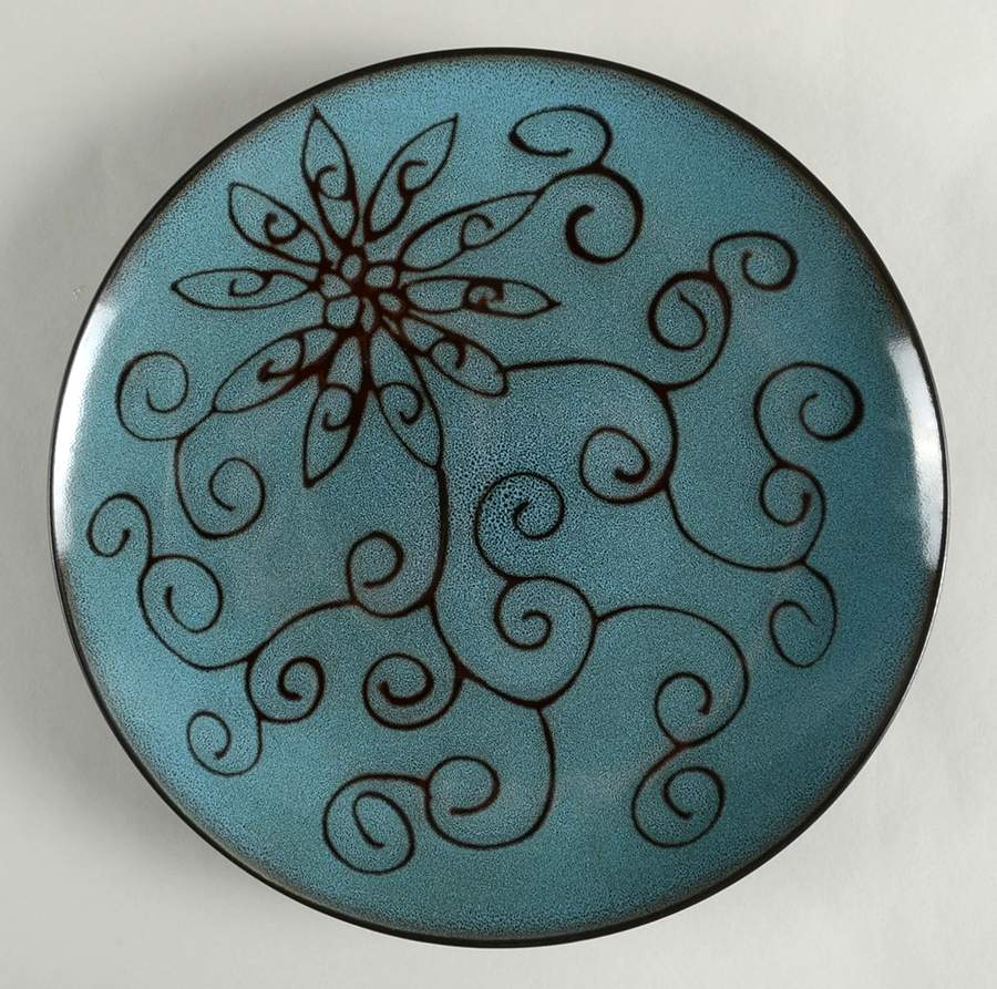 Olivia Blue Dinner Plate by Roscher & Co-1