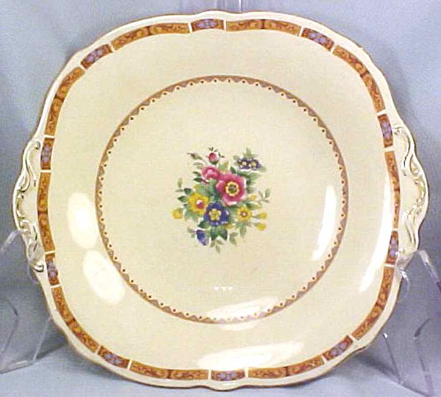 X732 Handled Cake Plate by Royal Cauldon-1