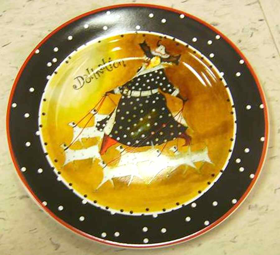 A Walk in the Park Salad Plate by Roscher & Co-1