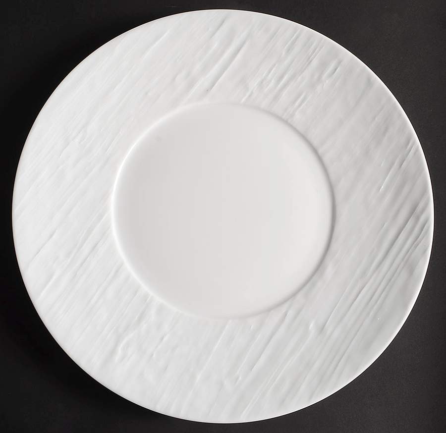 Makassar White (Glossy) Service Plate (Charger) by Raynaud-1