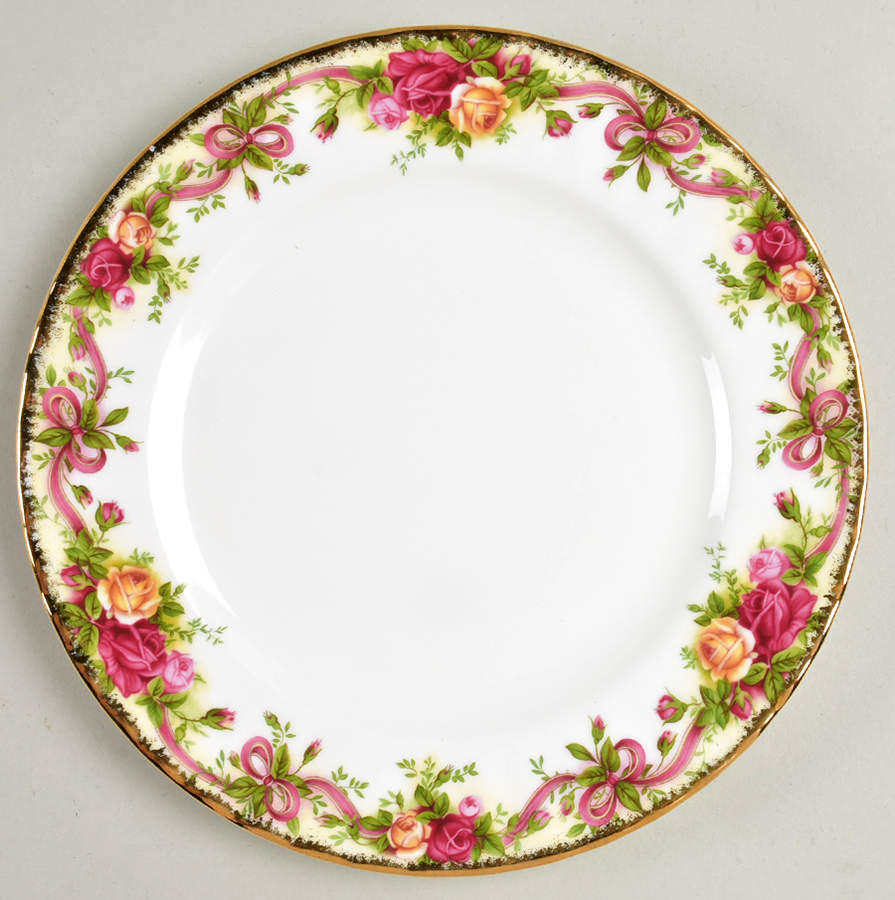 Old Country Roses (Classic Collection V) Dessert/Pie Plate by Royal Albert-1