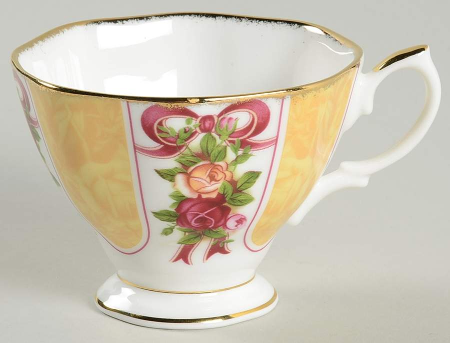 Old Country Roses (Gold Damask) Footed Cup by Royal Albert-1