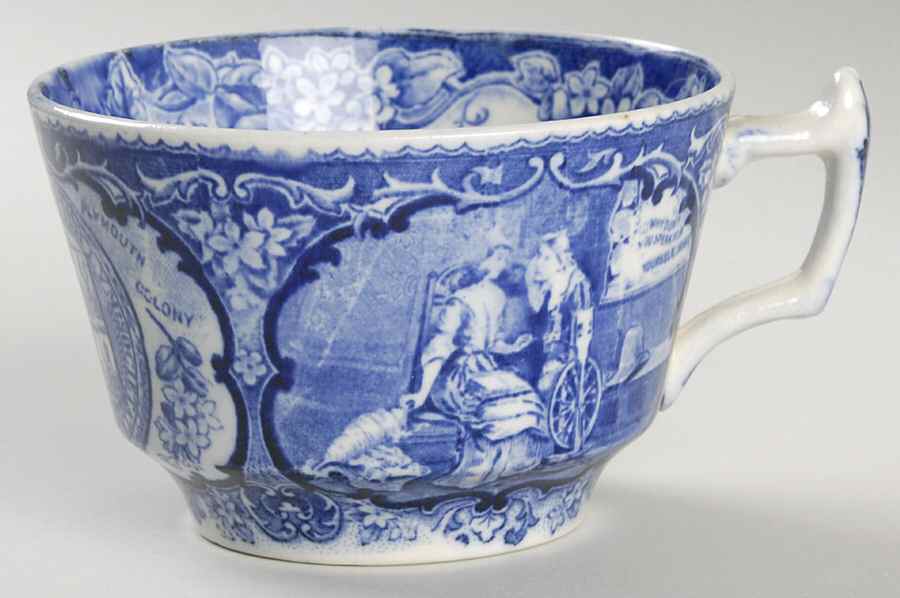 Souvenir of Plymouth Flat Cup by Rowland & Marsellus-1