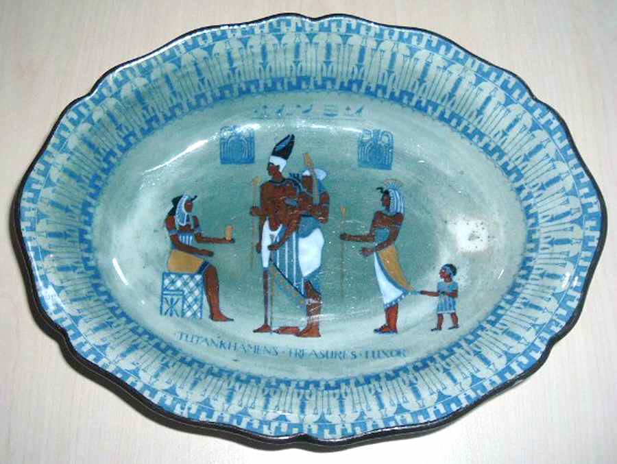 Egyptian A 9" Oval Vegetable Bowl by Royal Doulton-1