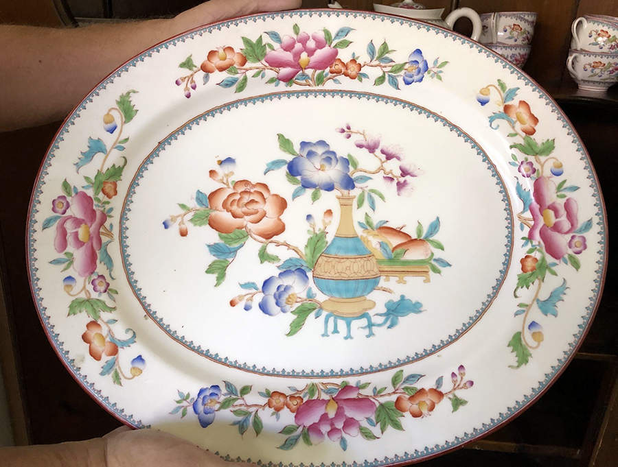 V5034 14" Oval Serving Platter by Royal Cauldon-1