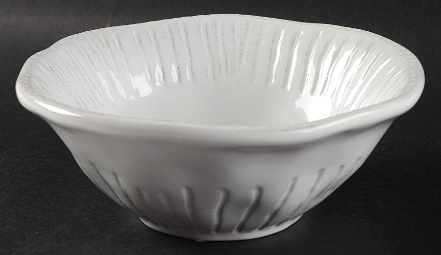 Enchanted Lines White Soup/Cereal Bowl by Roscher & Co-1