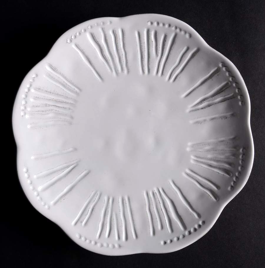 Enchanted Lines White Salad Plate by Roscher & Co-1