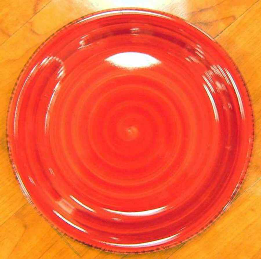 Party Speckle Red Dinner Plate by Roscher & Co-1