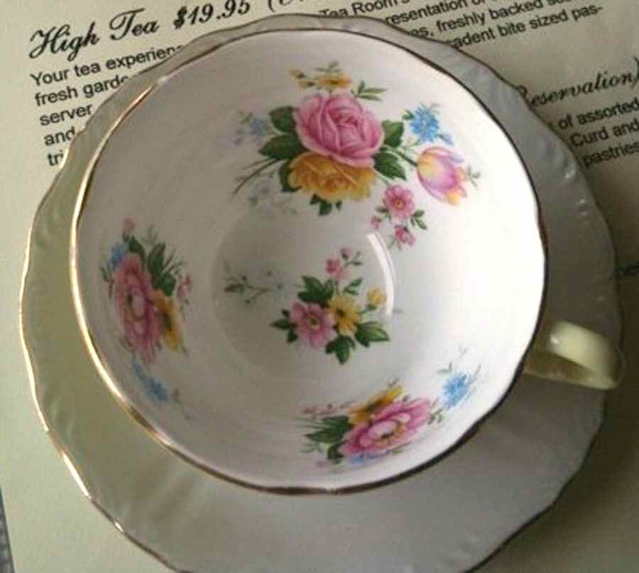 2007 Footed Cup & Saucer Set by Royal Stafford-1