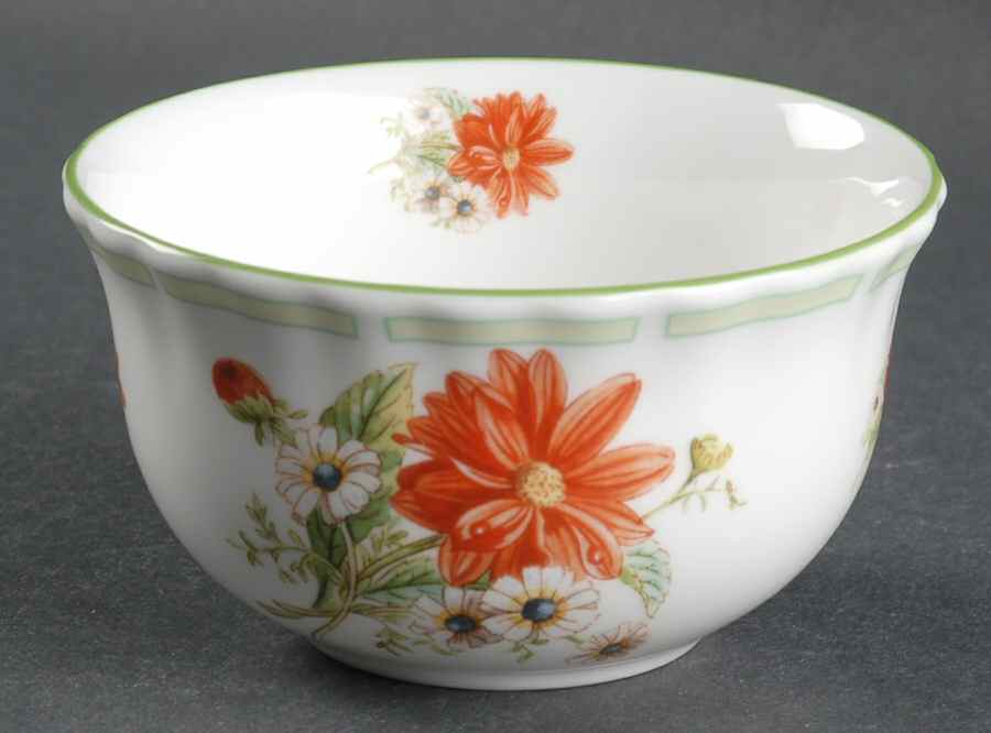 Botanical Teas (Green Trim) Rice Bowl by Royal Albert-1