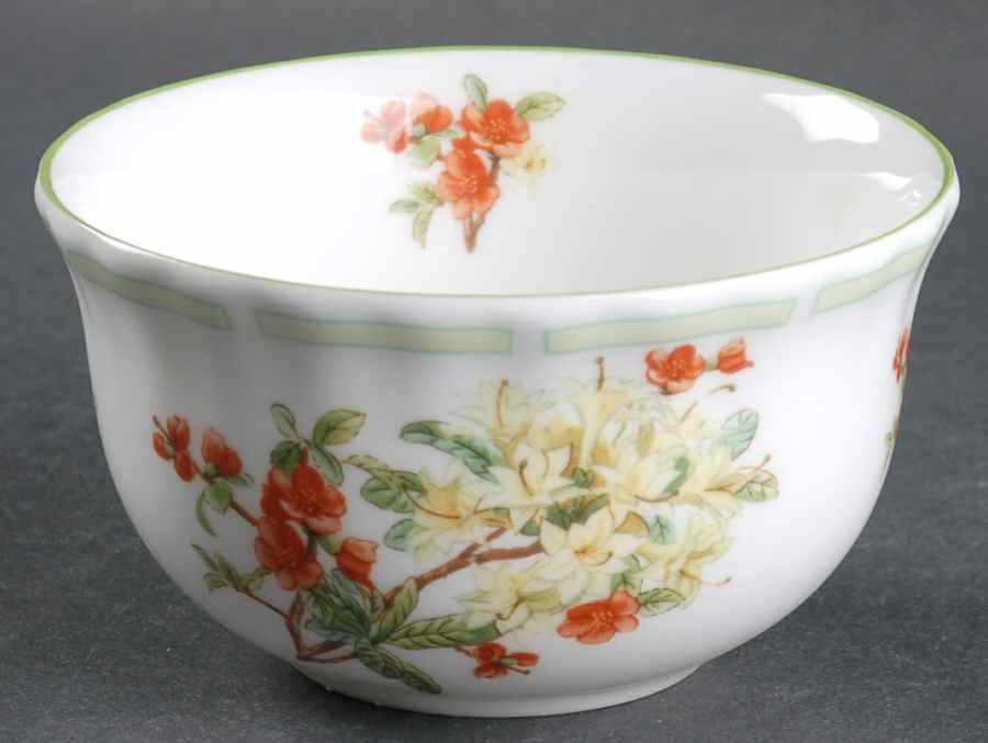 Botanical Teas (Green Trim) Rice Bowl by Royal Albert-1