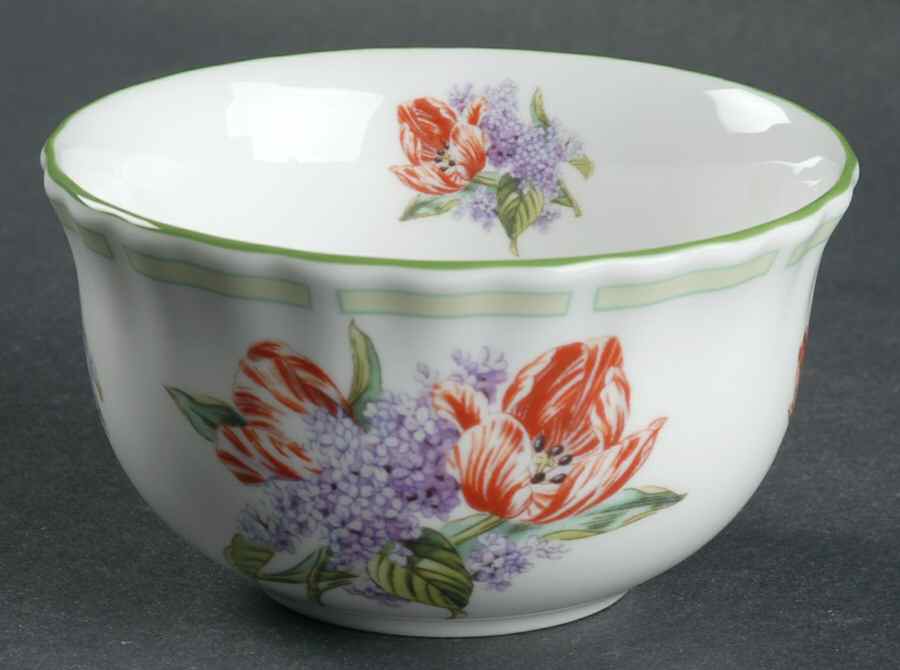 Botanical Teas (Green Trim) Rice Bowl by Royal Albert-1