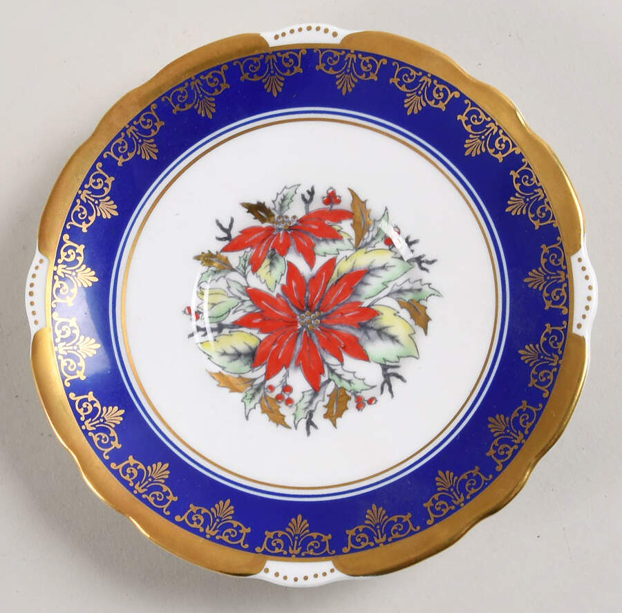 Poinsettia Saucer for Footed Cup by Royal Stafford-1