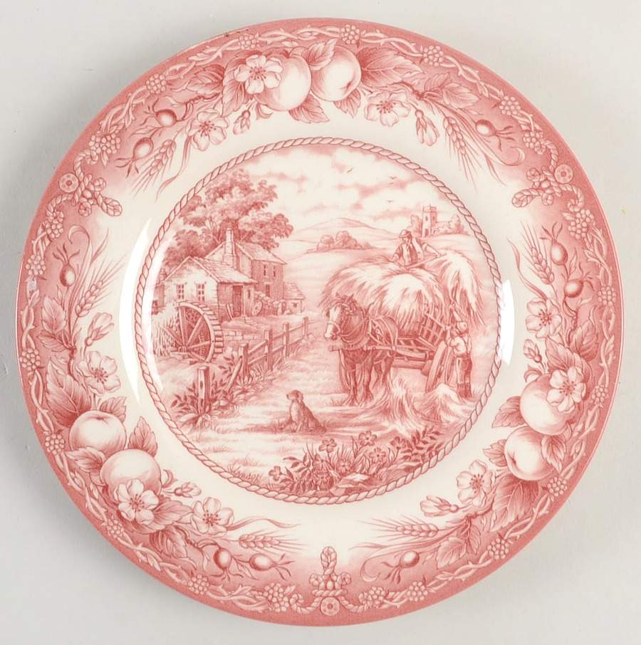 Hayride Red Salad Plate by Royal Stafford-1
