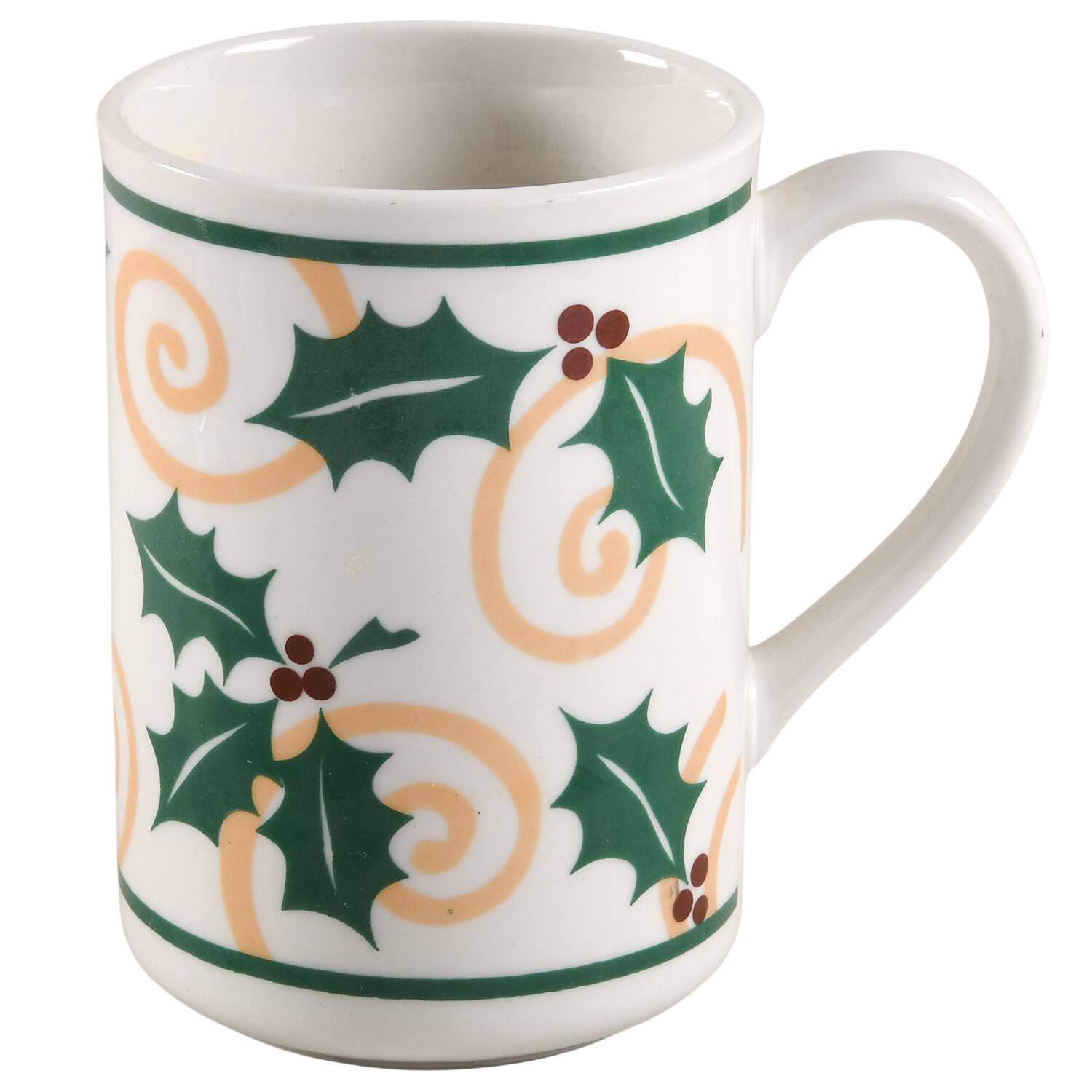 Golden Holly Mug by Retroneu-1