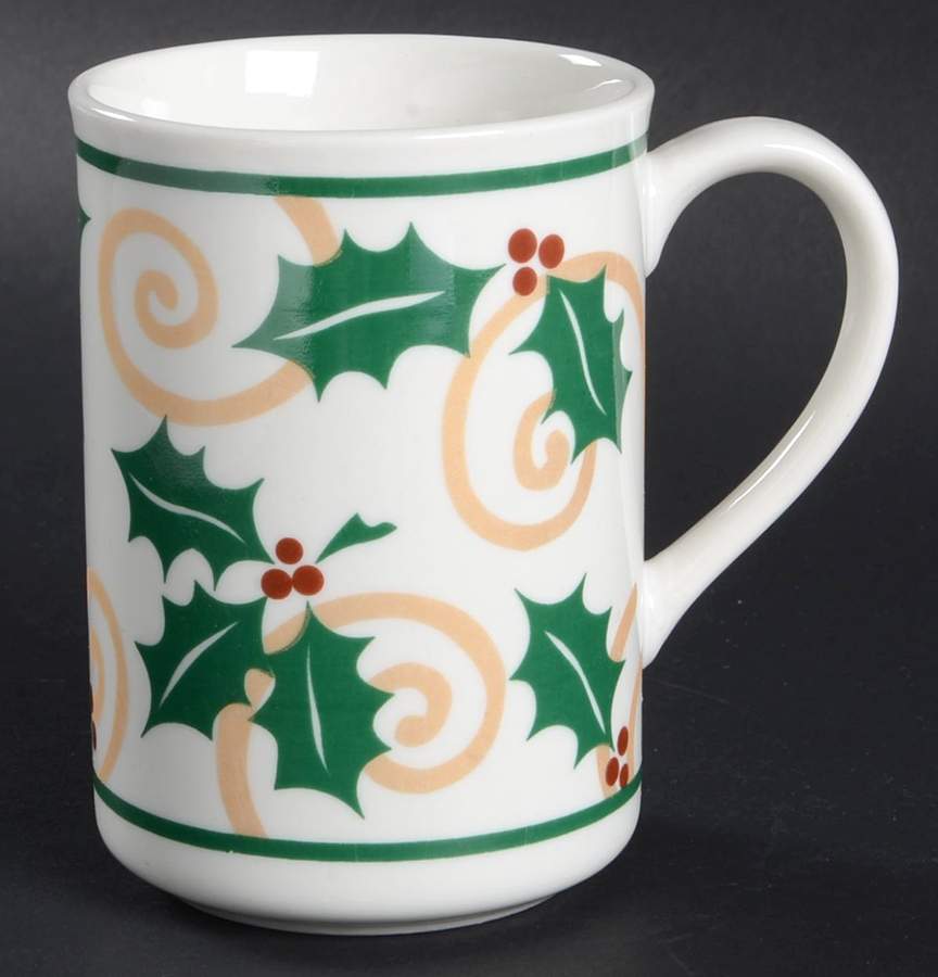 Golden Holly Mug by Retroneu-1