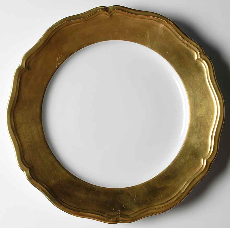 Polka Gold Service Plate (Charger) by Raynaud-1