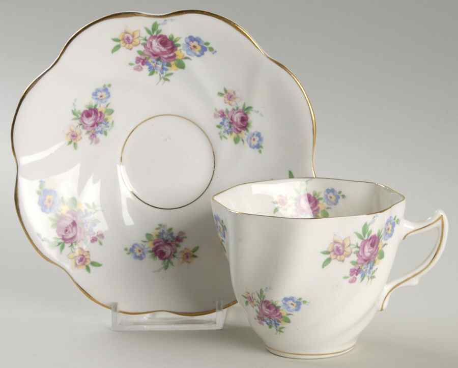 50641 Flat Cup & Saucer Set by Rosina-Queens-1