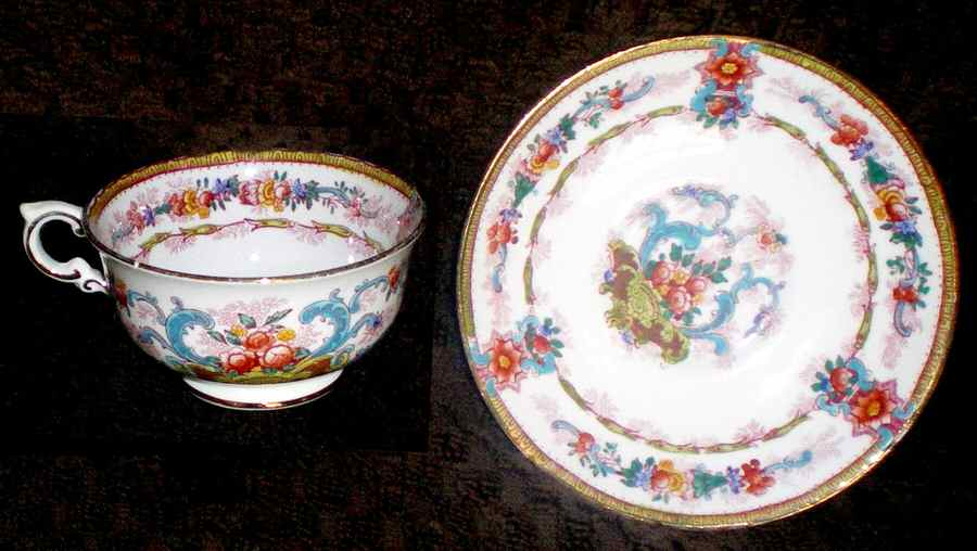 1527 Footed Cup & Saucer Set by Royal Stafford-1