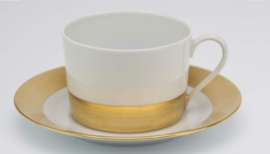 Danielle Flat Cup & Saucer Set by Royal Limoges-1