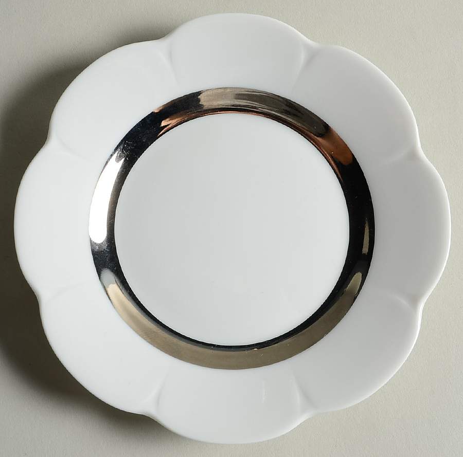 Fleur'T Platinum Bread & Butter Plate by Royal Limoges-1