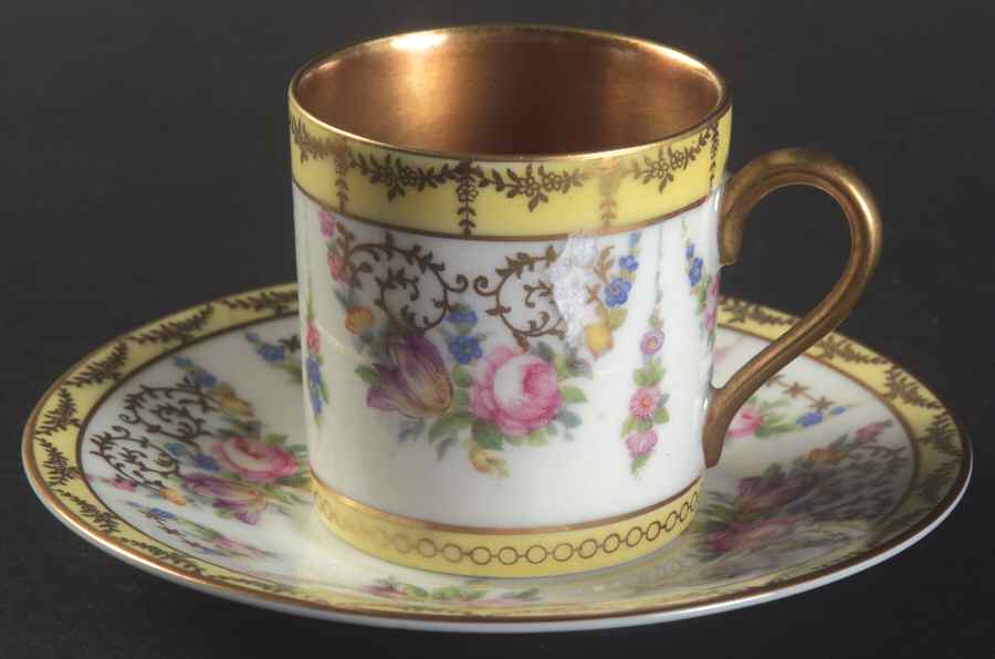 124 Flat Demitasse Cup & Saucer Set by Rosenthal - Continental-1