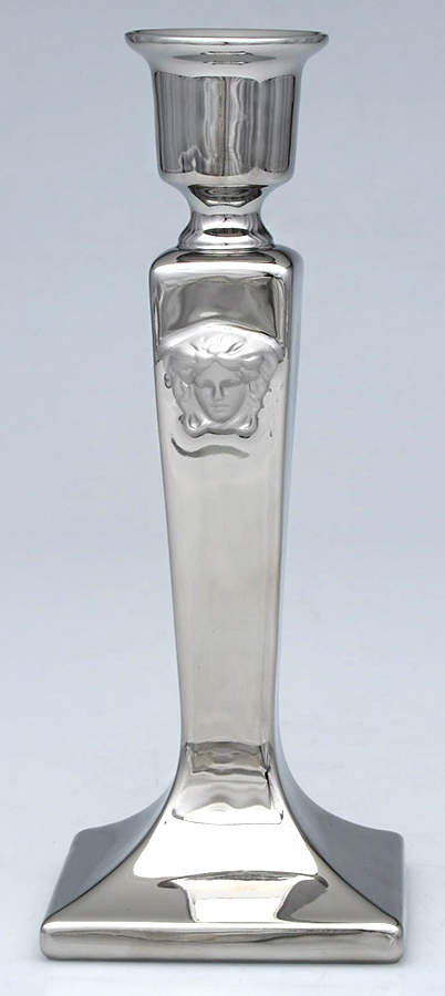 Medusa Platinum 8" Tall Candlestick by Rosenthal - Continental-1