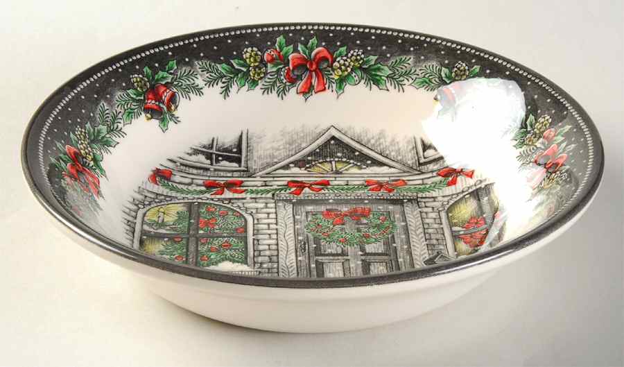 Christmas Home Coupe Cereal Bowl by Royal Stafford-1