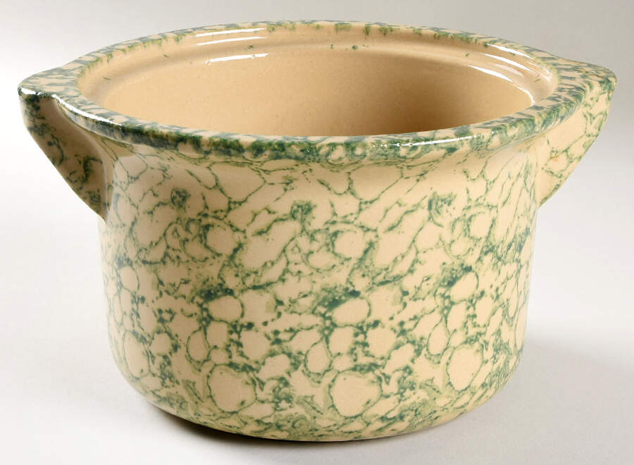 Spongeware Green 2 Qt Round Covered Casserole No Lid by Robinson - Ransbottom-1