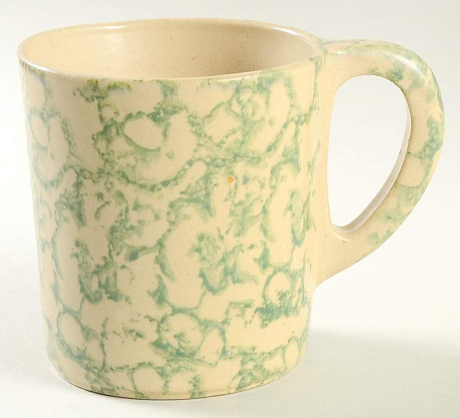 Spongeware Green Mug by Robinson - Ransbottom-1