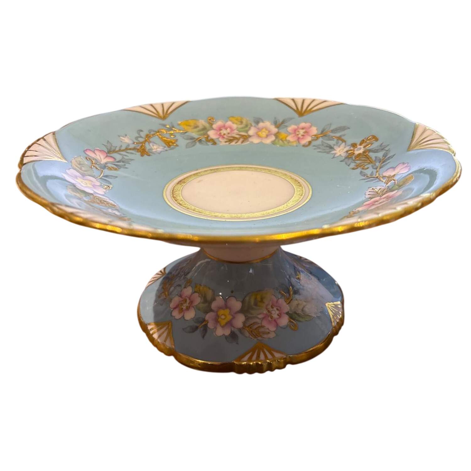 Garland Blue Round Compote (Height X Width) by Royal Stafford-1