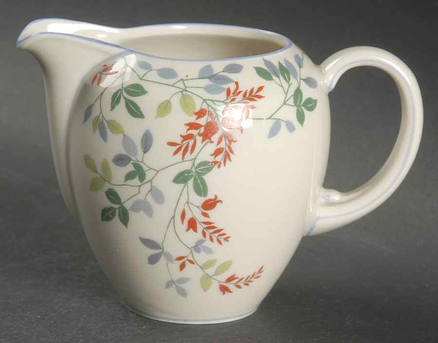 ROT284 (Blue Trim) Mini Creamer by Royal Tettau-1