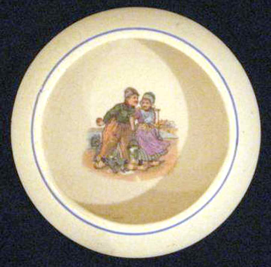 Dutch Bread & Butter Plate by Roseville-1