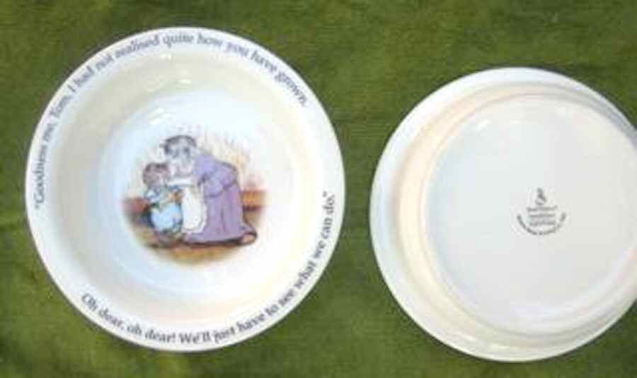 Tom Kitten Child's Bowl by Royal Doulton-1